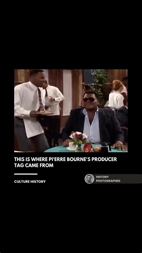 Pi'erre Bourne's iconic producer tag, "Yo Pi'erre, you wanna come out here?" is a sample from a 1990s episode of the sitcom The Jamie Foxx Show. In a chaotic restaurant scene, Jamie Foxx's character shouts the line to an off-screen French chef character named Pierre Escargot. Credit: Warner Bros. Television | History In Pictures