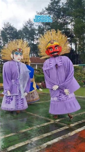 Disini senang Disana senang 💞 Behind the scene ondel ondel badut joget#bts #ondelondelbetawi #badut