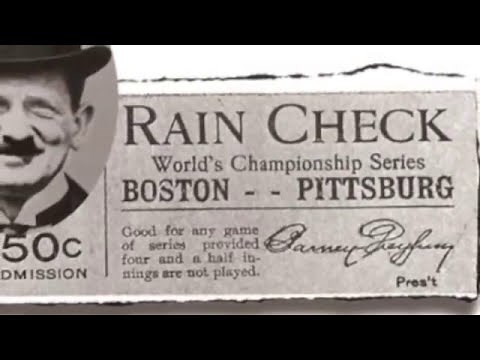 The First Modern World Series Game between the Boston Americans and Pittsburgh Pirates. Oct 1st 1903