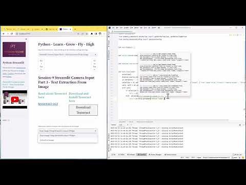 How do Streamlit, OCR, and python extract text from an image?