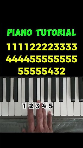 Learn to play the piano using numbers. #shorts