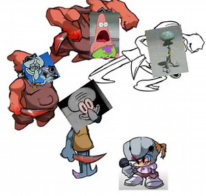 FNF  Massacre but it's actually squidward singing