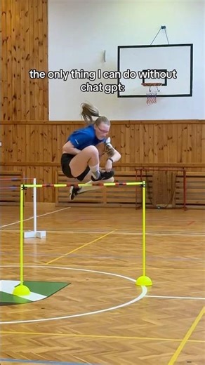 I still might have to use the chat gpt to ask how to jump higher 🥸 #hobbyhorsing #viral #trending