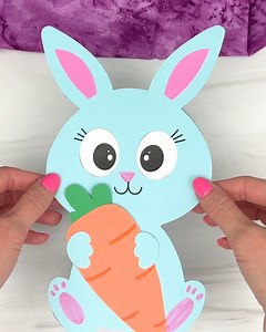 8K views · 58 reactions |  This Easter bunny paper craft is adorable, easy, and perfect for celebrating spring with the kids! Great for home or classroom fun. You can find the template link below to make it even easier!  #KidsCrafts #EasterCrafts #BunnyCraft #PaperCrafts | Simple Everyday Mom | Facebook