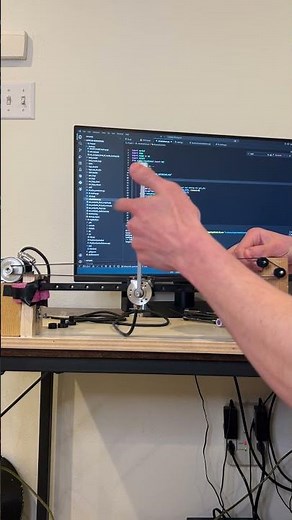RL controlled inverted pendulum #science