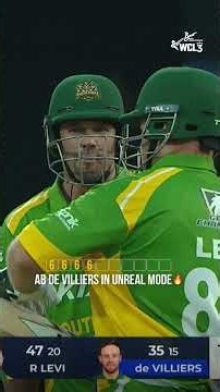 AB de Villiers smashed 11 sixes en route to an unbeaten 111 off 40 balls in WCL 2026 🔥