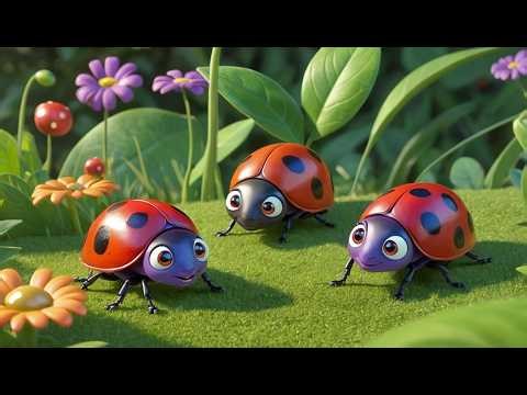 Five Little Ladybugs Crawl Crawl Crawl 🐞 | Nature & Counting Song | Nursery Rhymes 2026