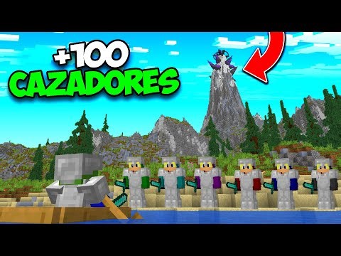100 CAZADORES vs LA MONTAÑA más ALTA de MINECRAFT