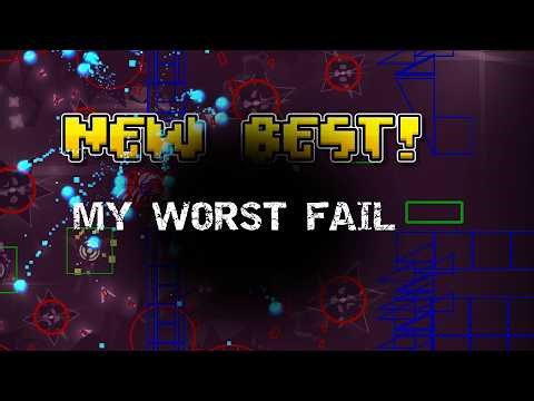my worst fail in geometry dash