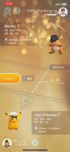Pokémon GO - Lucky Trade | Shiny Pikachu (Captain's Hat) for Shiny Raichu (Fragment Cap)