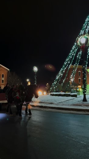 315 reactions · 62 shares | What a magical evening in Downtown Angola ✨ Tonight’s horse-drawn wagon rides were filled with laughter, twinkling lights, and the simple joy of slowing down together. Thank you to everyone who came out to enjoy the ride and make our downtown feel truly special. Moments like this remind us why community traditions matter so much. #downtownangola #holidays #tradition #angolamainstreet | Angola Main Street | Facebook