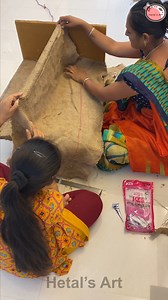 26M views · 110K reactions | Old tin container & Jute Table and chair making #old #jute #chair | Hetal's Art | Facebook