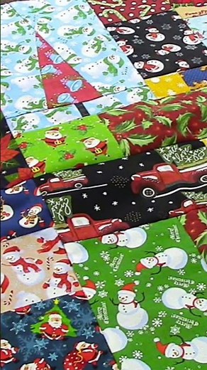 Scrappy Stack & Whack Christmas Tree Quilt Top - It's Done!