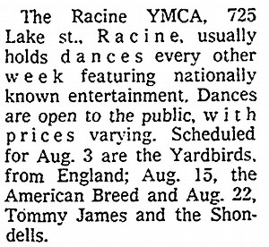 Concert History of Racine YMCA Racine, Wisconsin, United States  | Concert Archives