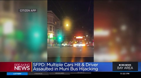 Man arrested for hijacking Muni bus and attacking driver