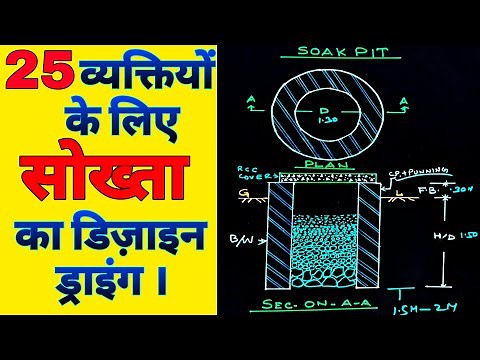 HOW TO DESIGN SOAK PIT FOR 25 USERS | DESIGN OF SOAK PIT