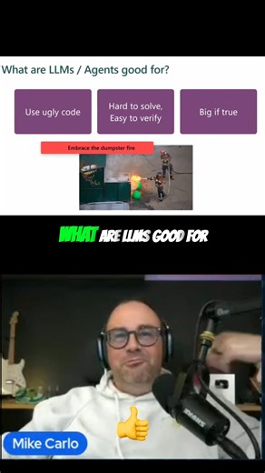 Confused about Large Language Models? They're great for ugly code that works, problems that are easy to verify, and catching potentially business-breaking bugs. Embrace the dumpster fire; ignore the hype, and get value. #LLMs #AI #Coding #Debugging #TechTips | Powerbi.tips