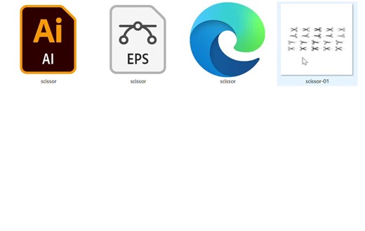 Scissor Icons Vector Set: Cut Line Clipart, SVG EPS AI (digital Download) - Etsy