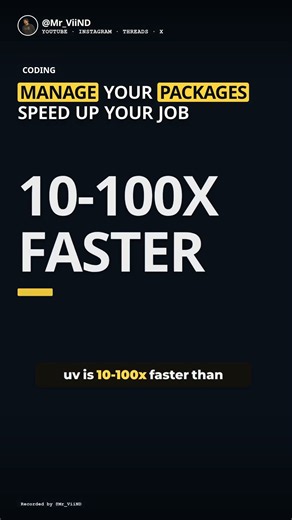 uv makes Python project management super fast 🚀
