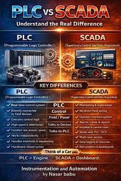 PLC & SCADA – Brain vs Eyes of Automation