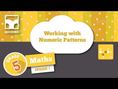 Patterns, Functions & Algebra: Working with Numeric Patterns