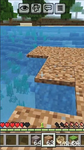 How to make a natural island in minecraft 🏝 #minecraft ##shorts