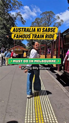 POV: You're riding Australia's most famous steam train 🚂 #puffingbilly #melbourne #adventure #travel