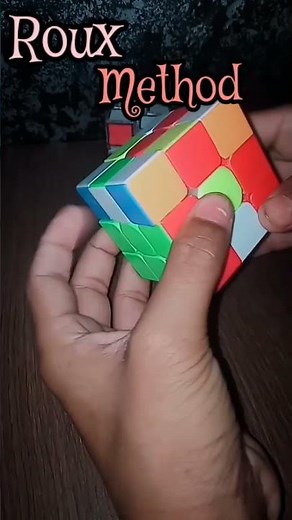 Learn Roux method in Rubik's cube| roux solve easy and fast 🔥 solving trick| #cubing
