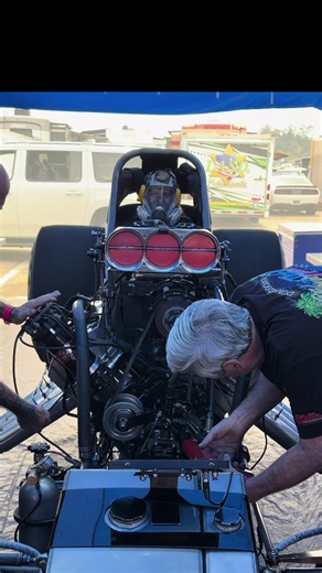 Mag44 Shock During Nitro Funny Car Warm-up!