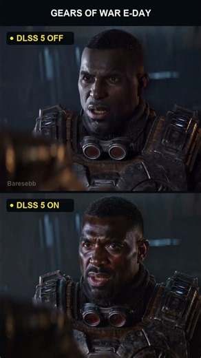 Gears of War E-Day DLSS5 COG Squad OFF vs ON - Which Looks Sharper?