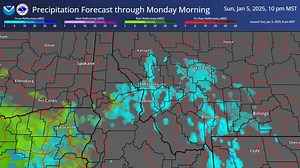 8.1K views | Projected radar loop across the Northern Rockies through Monday morning, displaying the timing and extent of precipitation. | US National Weather Service Missoula Montana | Facebook