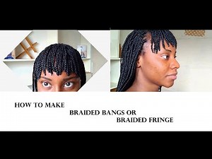 BRAIDED BANGS | FRINGE (BLACK HAIR)