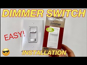 HOW to INSTALL a DIMMER SWITCH - Single Pole Dimmer Light Switch Installation. Easy!
