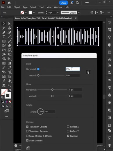 Adobe Illustrator 2026 – Tips for Drawing vector Sound Waves Creator: @graphic_tutorials_by_duc . Stand out with stunning visuals! Hire us today for professional graphic and logo design that brings your brand to life. Let's create something unforgettable! . #art #graphicsdesigner #beginner #tutorial #adobe #duc