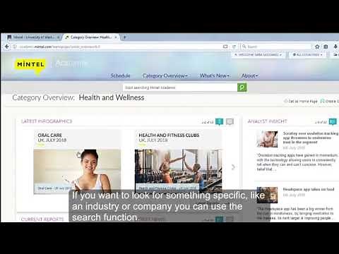 How to... access and use Mintel: a quick start guide to finding market research reports