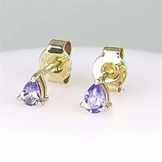 Tanzanite gold earrings GWTZE84345