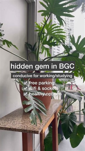 A hidden gem in Taguig, BGC ✨ - cafe conducive for working/studying (with free parking, wifi, and sockets) - serving coffee & poke bowls