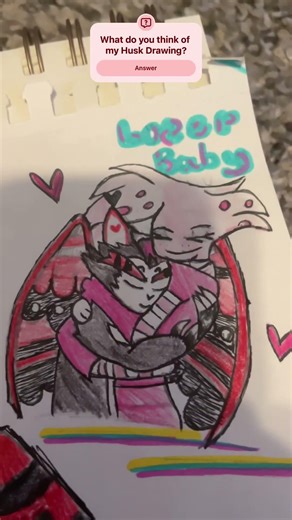 𝙃𝙪𝙨𝙠 𝙙𝙧𝙖𝙬𝙞𝙣𝙜 || 𝙇𝙤𝙫𝙚 𝙞𝙣 𝙖 𝘽𝙤𝙩𝙩𝙡𝙚 #hazbinhotel