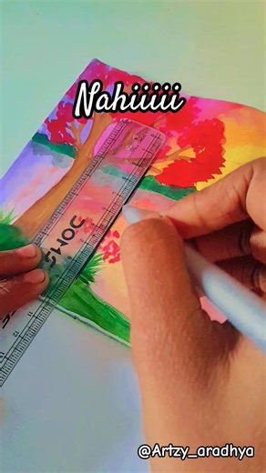 1 crazy painting hack to draw line 😱 #shorts