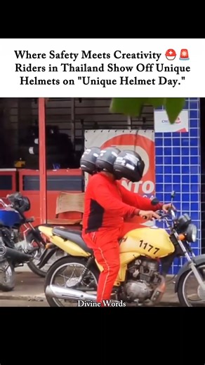 This Rider Took Safety TOO Far 😂🔥 #safetyfirst #helmetman #funnyshorts #mustwatch