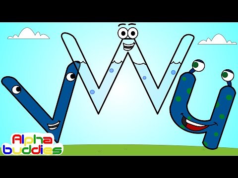 Abc Phonics For Kids | Letters U-V-W | Alphabet Buds Ep.23