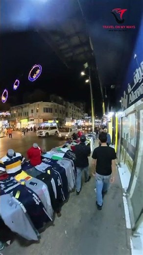 Night Vibrant Streets of Downtown Amman, Jordan!