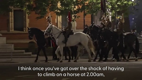 Armed forces parade overnight through London in VE Day dress rehearsal