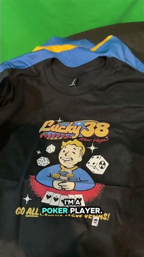 Some fallout vaulted dweller merch for my comic con cosplay this weekend . Lucky 38 - fallout vegas