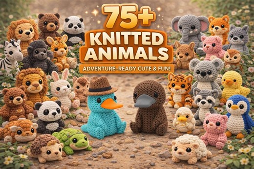 100  Knitted Animal STL Bundle | Cute Crochet Style 3D Print Files | Amigurumi Animals Pack | STL & 3MF Download | Toy Models - Etsy