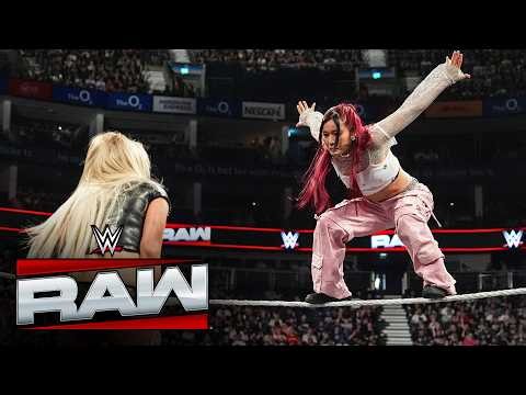 IYO SKY dropkicks Liv Morgan from the ring ahead of Queen of the Ring Final: Raw highlights