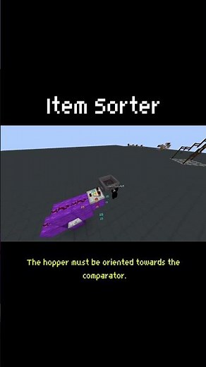 Minecraft Item Sorter JAVA/BEDROCK #redstone #tutorial #minecraft