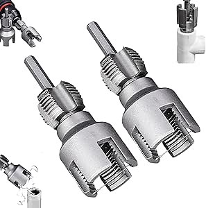 Integrated Internal & External Pipe Threading Tool, Pipe Thread Cutting Tool, Electric Drill Compatible Pvc & Plastic Pipe Threader Kit 1/2"(DN15)+3/4"(DN20) for Home Repair - Amazon.com