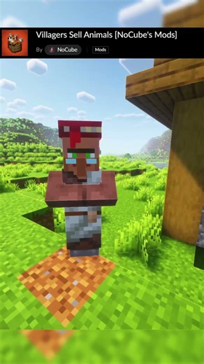 This is the BEST ANIMAL mod for MINECRAFT! - Villagers Sell Animals #minecraft