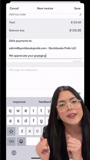 Crear una factura en Quickbooks Online desde tu celular